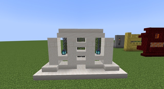 క్లీన్ వైట్ మార్బుల్ వాల్ - ఉత్తమ Minecraft వాల్ ఐడియాస్